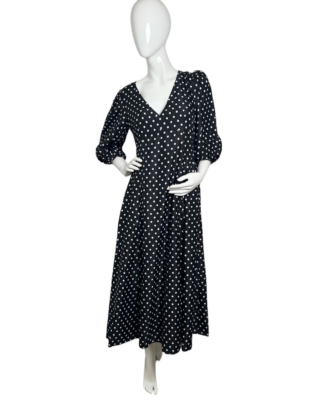 Kate Spade Harmony Dot Cloqué mainline Dress 6 Black